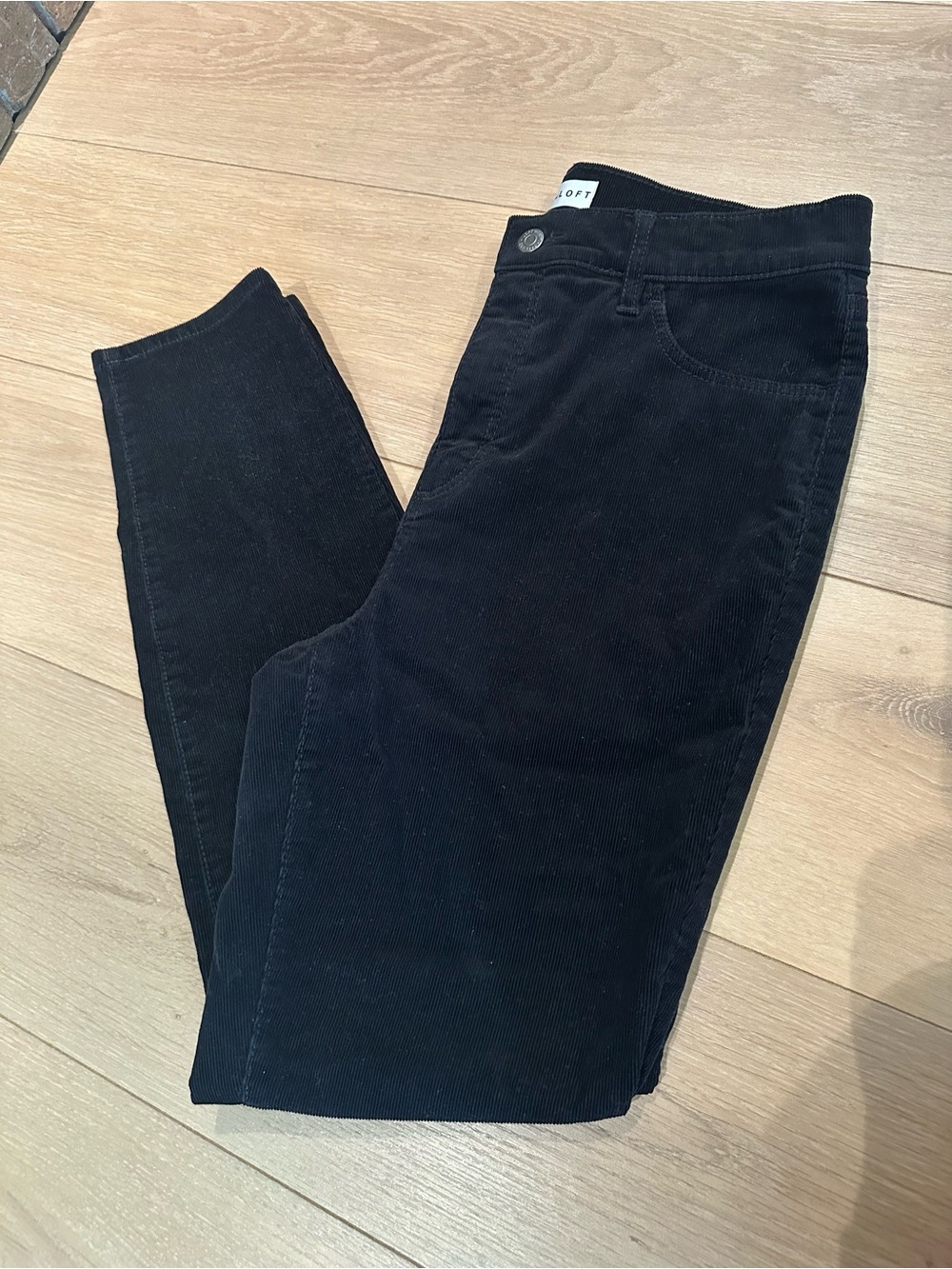 LOFT Black Women's Skinny Corduroy Jeans
